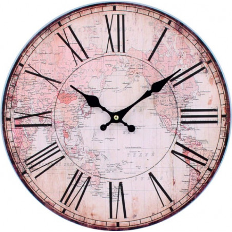 Zegar wykonany z drewna Roman MDF . Fi 34 cm