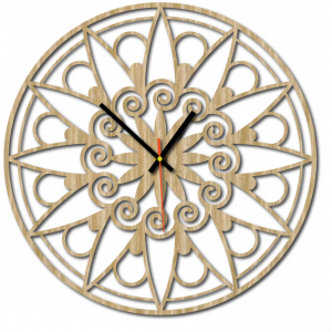 Nowoczesny zegar ścienny, zegar ścienny jako prezent, zegar 3D Mandala.