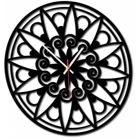 Nowoczesny zegar ścienny, zegar ścienny na prezent, zegar 3D Mandala. Nowoczesny zegar ścienny, zegar ścienny na prezent, zegar 3D Mandala.