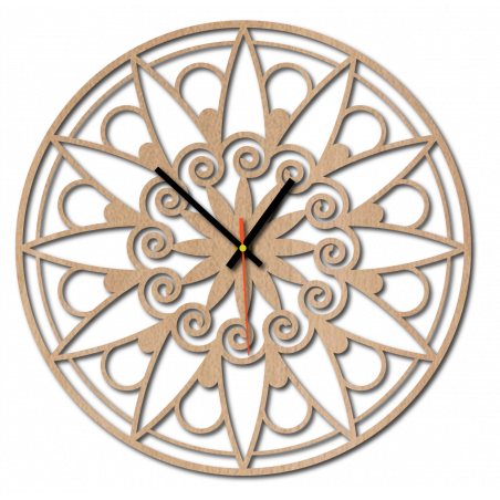 Nowoczesny zegar ścienny, zegar ścienny na prezent, zegar 3D Mandala. Nowoczesny zegar ścienny, zegar ścienny na prezent, zegar 3D Mandala.