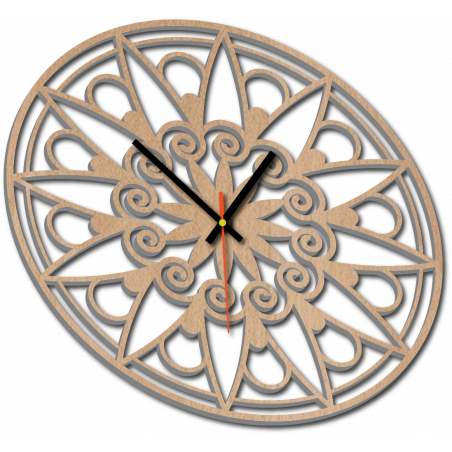 Nowoczesny zegar ścienny, zegar ścienny na prezent, zegar 3D Mandala. Nowoczesny zegar ścienny, zegar ścienny na prezent, zegar 3D Mandala.