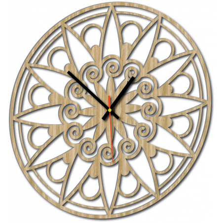 Nowoczesny zegar ścienny, zegar ścienny na prezent, zegar 3D Mandala. Nowoczesny zegar ścienny, zegar ścienny na prezent, zegar 3D Mandala.
