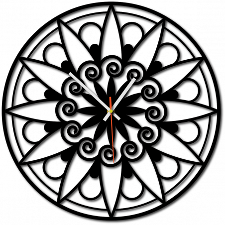 Nowoczesny zegar ścienny, zegar ścienny na prezent, zegar 3D Mandala. Nowoczesny zegar ścienny, zegar ścienny na prezent, zegar 3D Mandala.