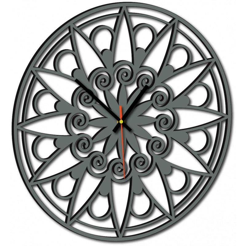 Nowoczesny zegar ścienny, zegar ścienny na prezent, zegar 3D Mandala.
