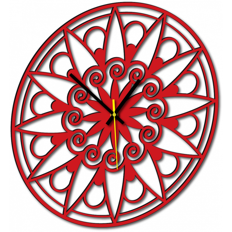 Nowoczesny zegar ścienny, zegar ścienny na prezent, zegar 3D Mandala.
