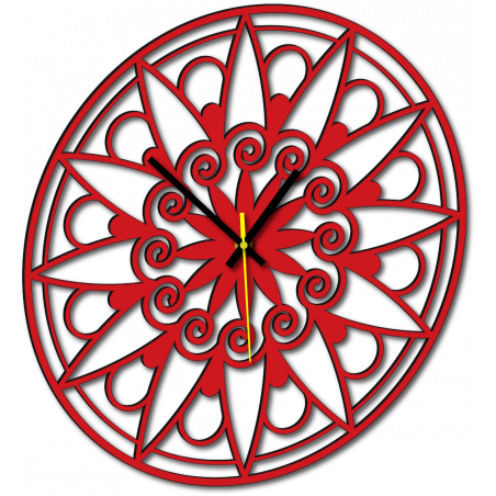 Nowoczesny zegar ścienny, zegar ścienny na prezent, zegar 3D Mandala. Nowoczesny zegar ścienny, zegar ścienny na prezent, zegar 3D Mandala.