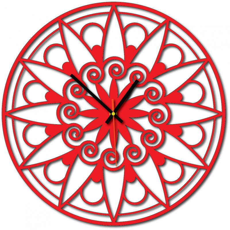 Nowoczesny zegar ścienny, zegar ścienny na prezent, zegar 3D Mandala.