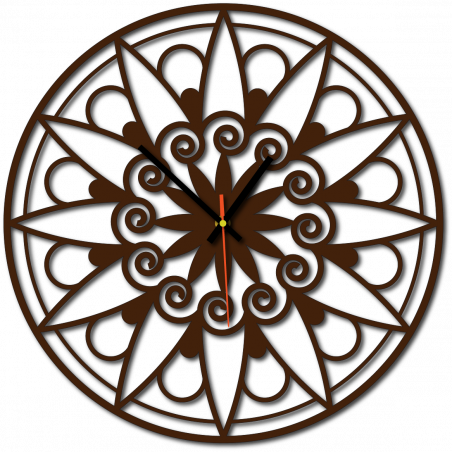 Nowoczesny zegar ścienny, zegar ścienny na prezent, zegar 3D Mandala. Nowoczesny zegar ścienny, zegar ścienny na prezent, zegar 3D Mandala.