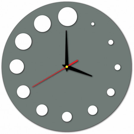 Nowoczesny zegar ścienny z tworzywa sztucznego. Produkcja własna, X-momo