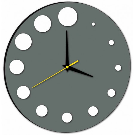 Nowoczesny zegar ścienny z tworzywa sztucznego. Produkcja własna, X-momo