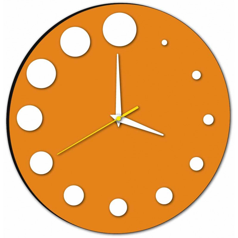 Nowoczesny zegar ścienny z tworzywa sztucznego. Produkcja własna, X-momo