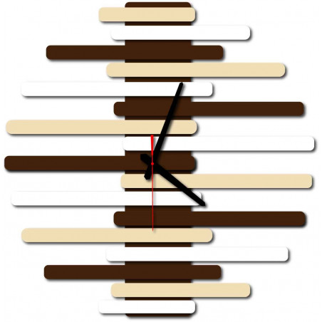 Nowoczesny zegar ścienny wykonany z tworzywa sztucznego. Produkcja własna, X-momo