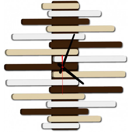 Nowoczesny zegar ścienny wykonany z tworzywa sztucznego. Produkcja własna, X-momo