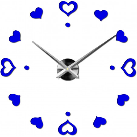 Zegar ścienny samoprzylepny, zegar luksusowy na stencie, zegar plastikowy