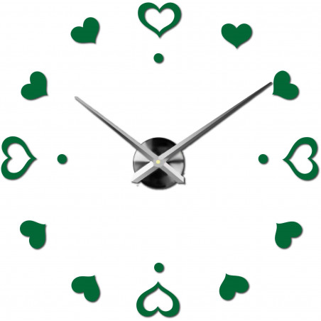 Zegar ścienny samoprzylepny, zegar luksusowy na stencie, zegar plastikowy