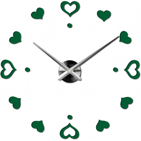 Zegar ścienny samoprzylepny, zegar luksusowy na stencie, zegar plastikowy