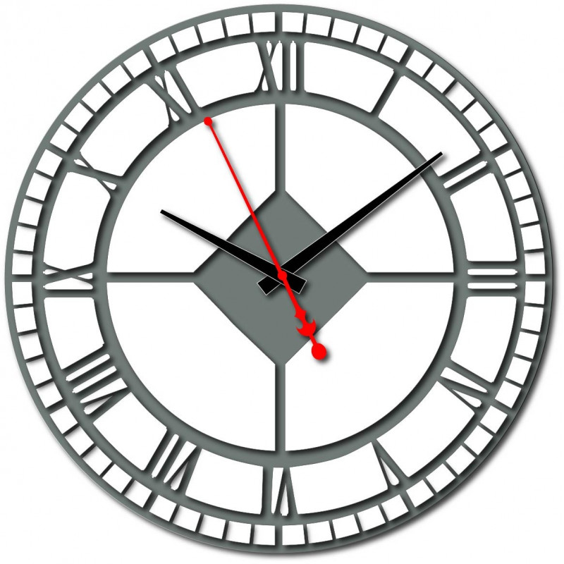 Nowoczesny zegar ścienny z tworzywa sztucznego. Produkcja własna, X-momo