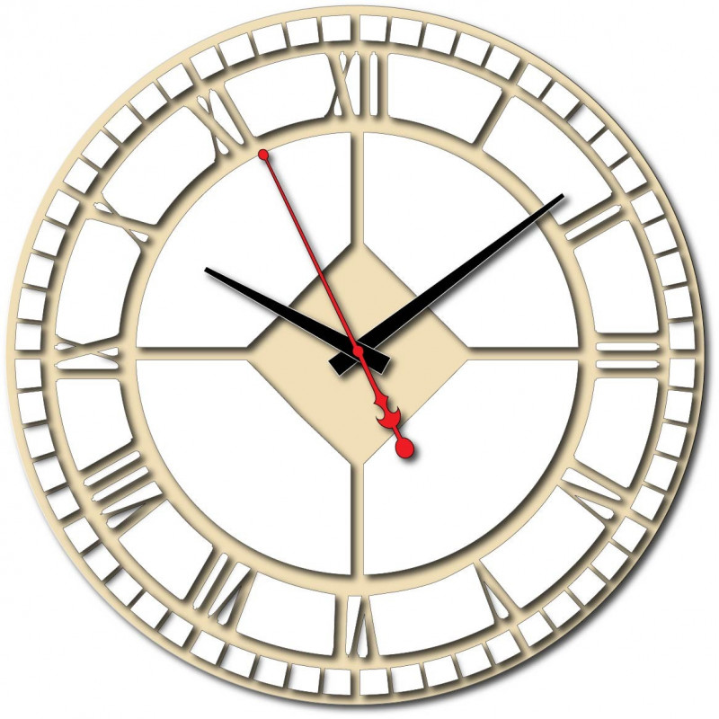 Nowoczesny zegar ścienny z tworzywa sztucznego. Produkcja własna, X-momo