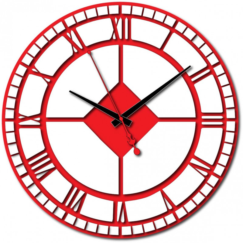 Nowoczesny zegar ścienny z tworzywa sztucznego. Produkcja własna, X-momo