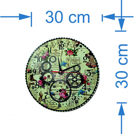 Nowoczesny zegar ścienny, zegar ścienny wykonany z drewna, sklejki