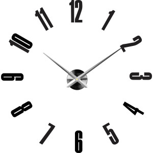 Samoprzylepny zegar ścienny, luksusowy zegar na stencie, zegar plastikowy 2