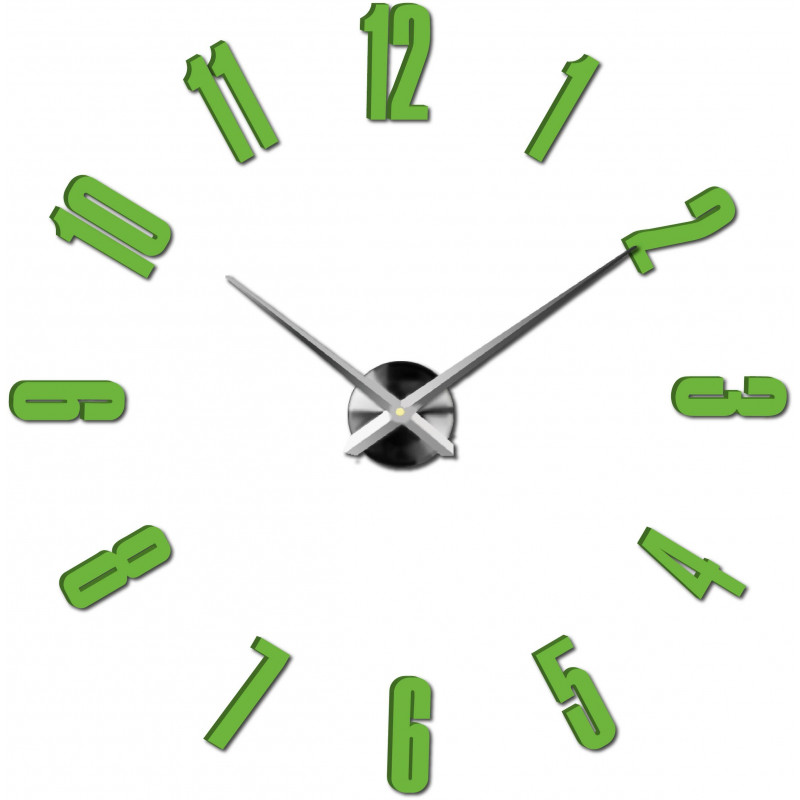 Samoprzylepny zegar ścienny, luksusowy zegar na stencie, zegar plastikowy