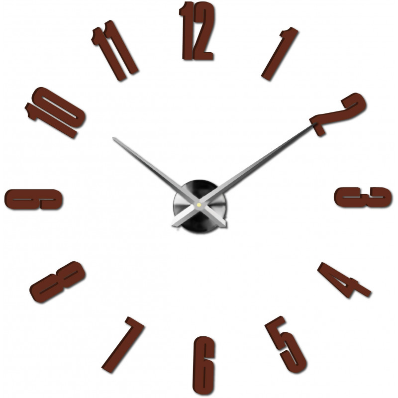 Samoprzylepny zegar ścienny, luksusowy zegar na stencie, zegar plastikowy