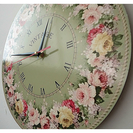 Nowoczesny zegar ścienny, zegar ścienny wykonany z drewna, sklejki