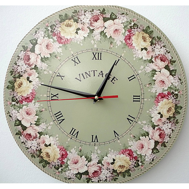 Nowoczesny zegar ścienny, zegar ścienny wykonany z drewna, sklejki