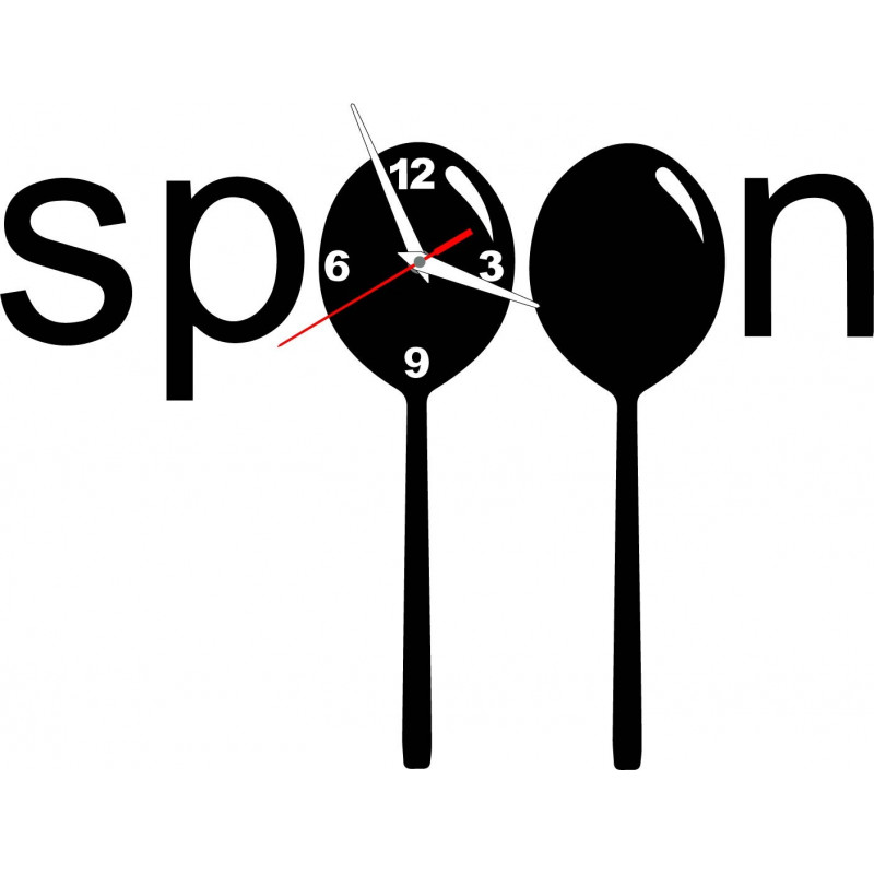 Nowoczesny zegar na ścianie wykonanej z tworzywa sztucznego. Własna produkcja, X-momo