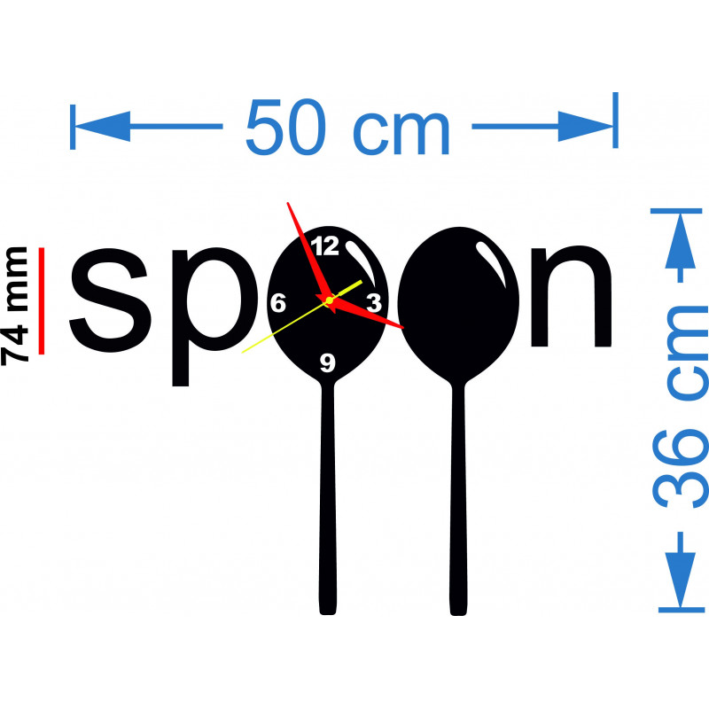 Wymiary zegary ścienne wykonane z tworzywa sztucznego. Trendy godzin jako obrazek.