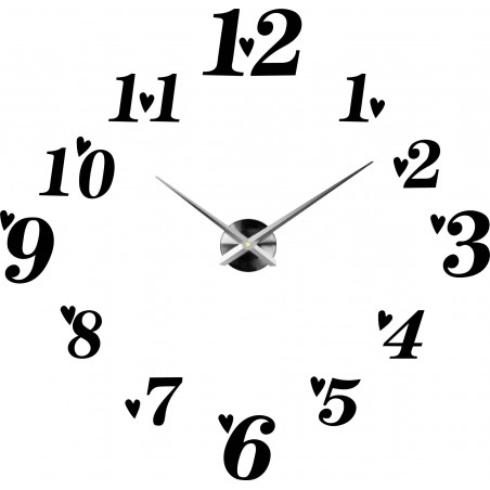 Samoprzylepny zegar ścienny, luksusowy zegar na stencie, zegar plastikowy Samoprzylepny zegar ścienny, luksusowy zegar na stencie, zegar plastikowy