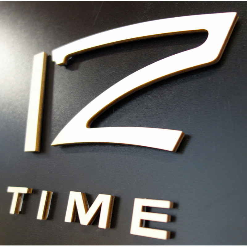 Nowoczesny zegar ścienny, zegar ścienny drewniany, sklejka