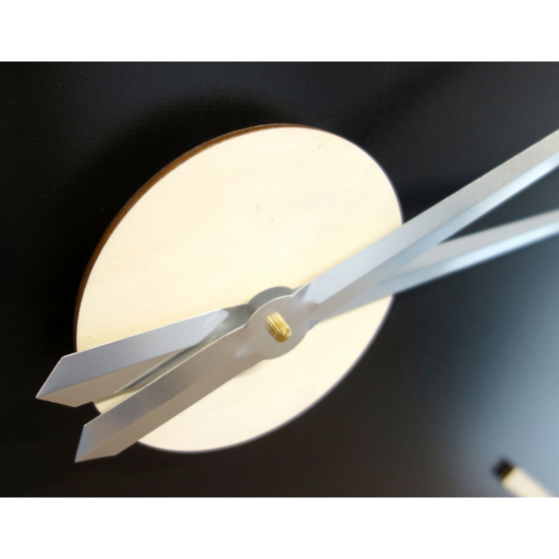 Nowoczesny zegar ścienny, zegar ścienny drewniany, sklejka