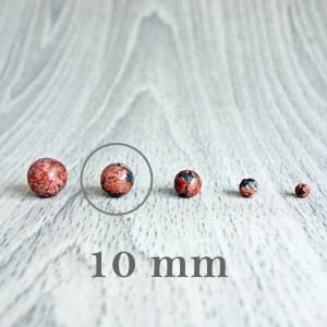 Lampart jaspisowy - minerał perełki - FI 10 mm