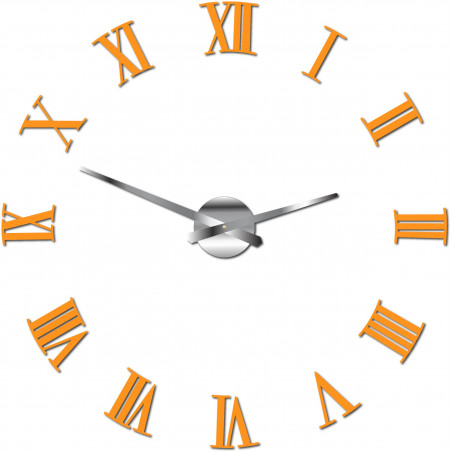 Samoprzylepny zegar ścienny rzymski 2D z pleksi