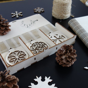 Zestaw świątecznych ozdób na Boże Narodzenie, 1 zestaw 18 sztuk 2