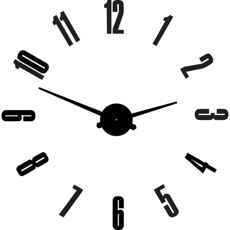 Nowoczesny zegar ścienny ARABSKI PLEXI