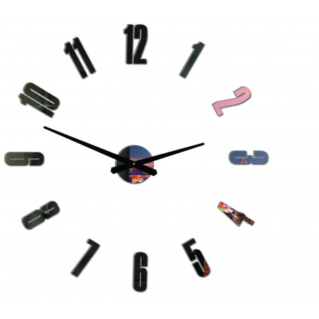 Nowoczesny zegar ścienny ARABSKI PLEXI