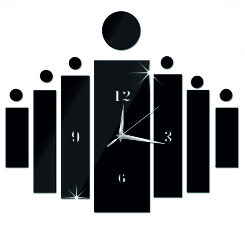 Zegar ścienny przykleja się jako prezent DIY HOJOKER l 3D godzin
