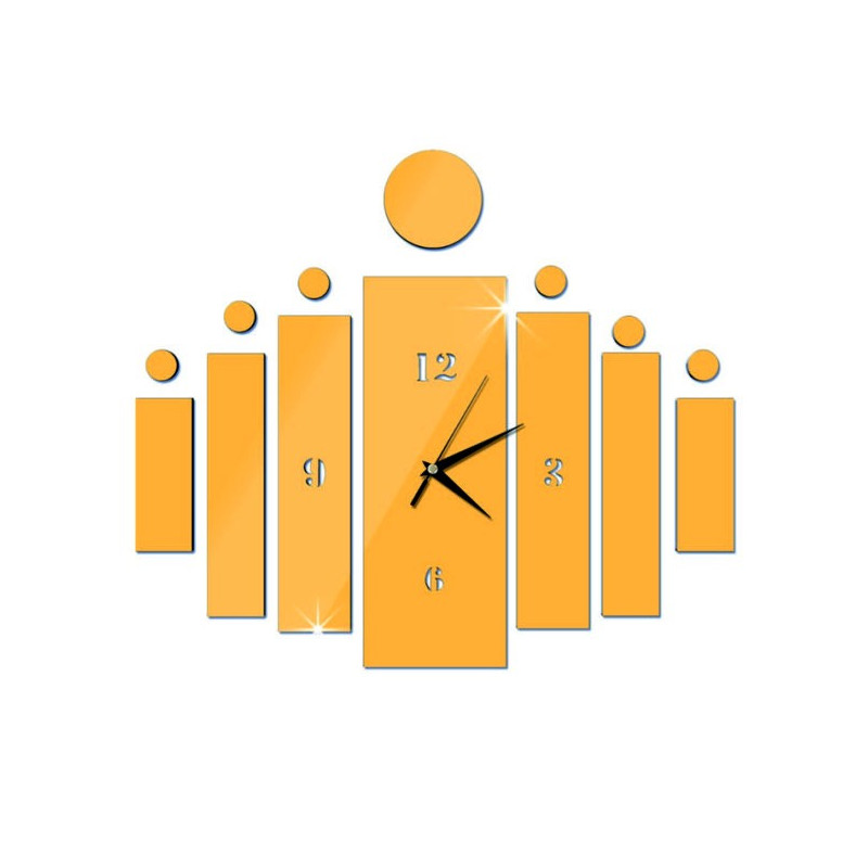 Samoprzylepny zegar ścienny HOJOKER DIY jako prezent