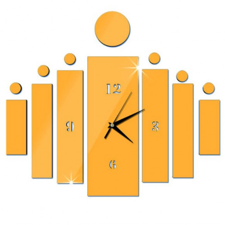Samoprzylepny zegar ścienny HOJOKER DIY jako prezent