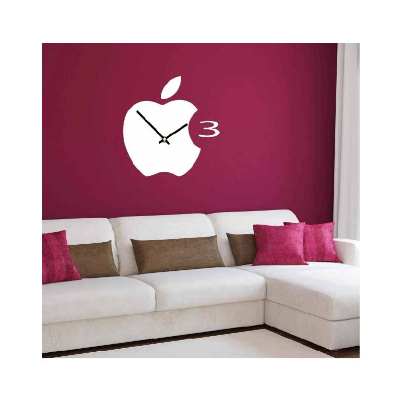 Zegar ścienny plastikowy w kuchni APPLE, 35x35 cm