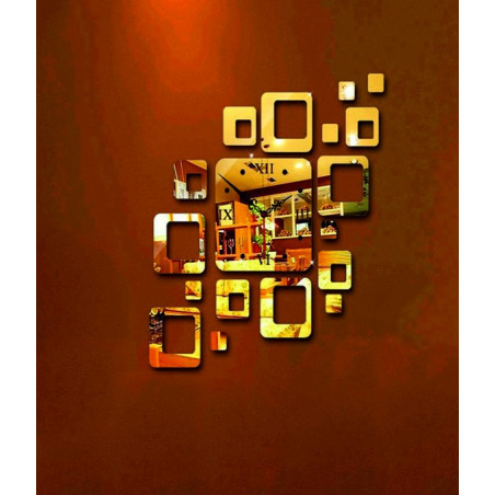 Nowoczesny zegar ścienny kwadratowy 50x40 cm FIGARO Nowoczesny zegar ścienny kwadratowy 50x40 cm FIGARO