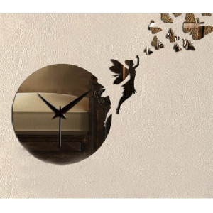 Zegar ścienny Lustro ARIS, 25x45 cm