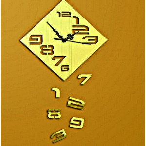 Zegar ścienny Spadające liczby, 35x35 cm