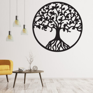 Drewniany obrazek na ścianie sklejkowy drzewo życie HABULKOVO