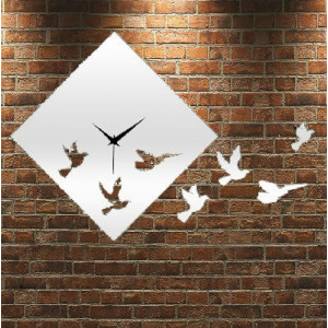 Zegar ścienny Dove Mirror, 30x30 cm