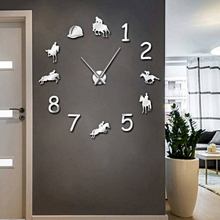 Zegar ścienny Rodeo Horse Rider 3D DIY HOME Zegar ścienny Rodeo Horse Rider 3D DIY HOME