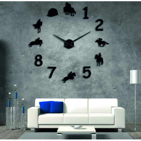 Zegar ścienny Rodeo Horse Rider 3D DIY HOME Zegar ścienny Rodeo Horse Rider 3D DIY HOME